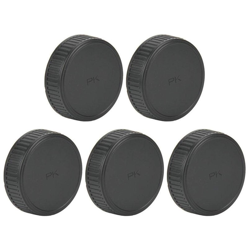 ANGGREK Lens Rear 5PCS Camera Lens Plastic Rear Portable Protective Cover Fits for PK Mount SLR Camera Lens Lens Protective Cover and Wear-Resistant - Image 2